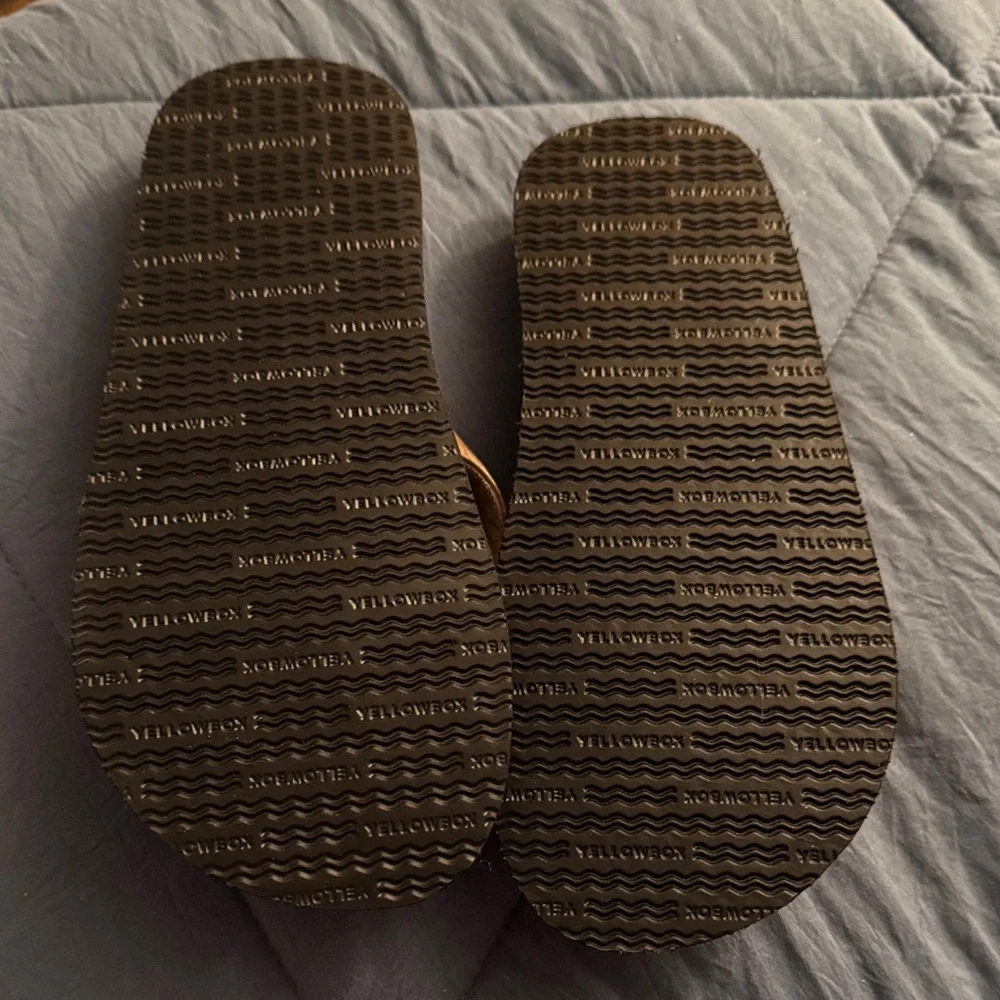 Yellow box  Brown and Blue Sandal Duo - Picture 4 of 8